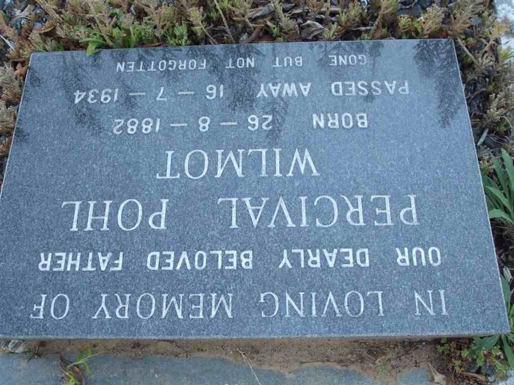 WILMOT Percival Pohl 1882-1934