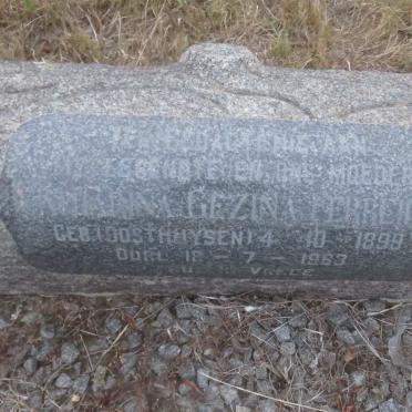 FERREIRA Catharina Gezina nee OOSTHUYSEN 1899-1963