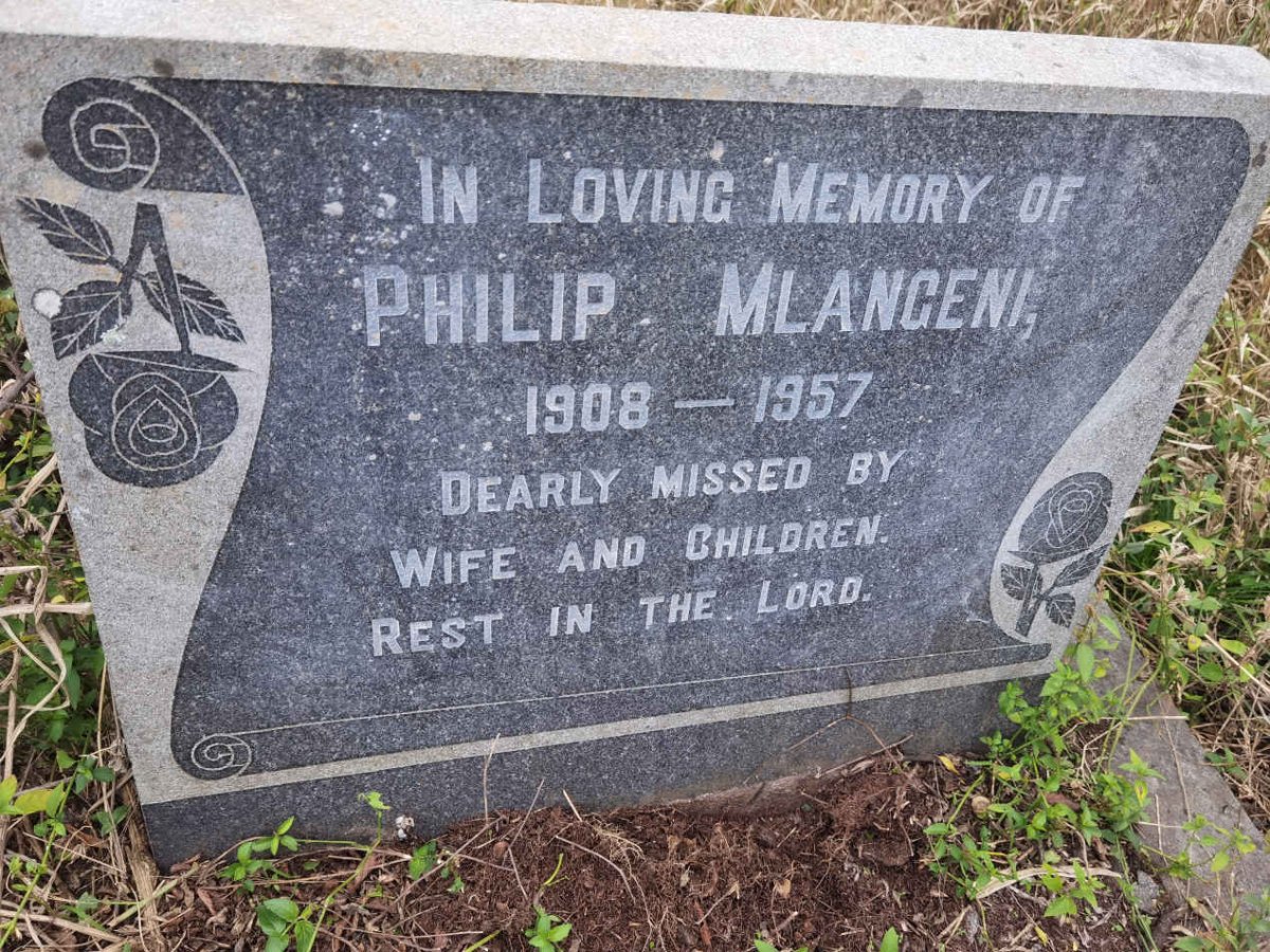 MLANGENI Philip 1908-1957