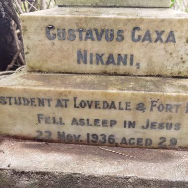 NIKANI Gustavus Gaxa -1936