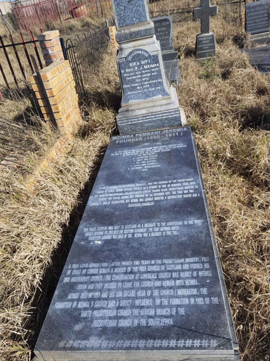 MZIMBA Pambani Jeremia 1850-1911 _2