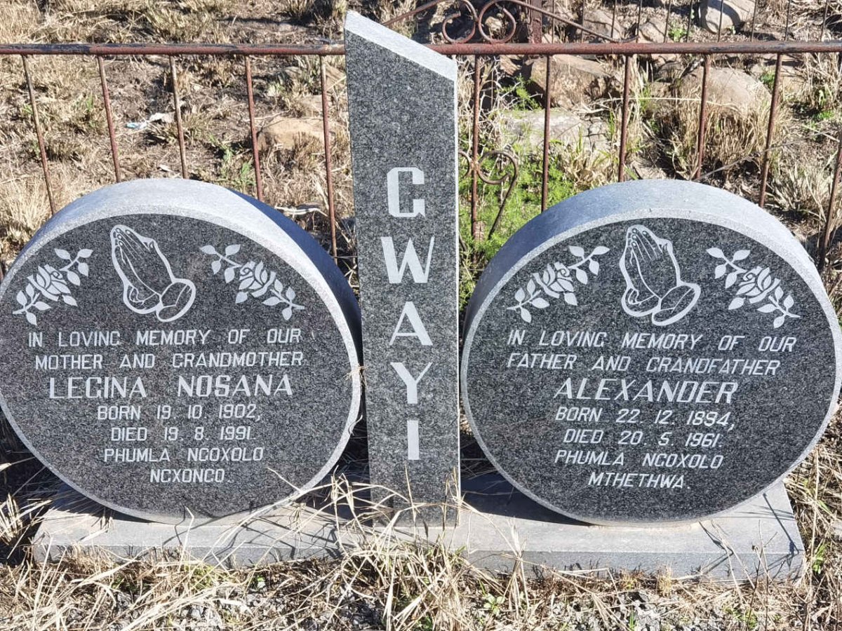 GWAYI Alexander 1894-1961 & Legina Nosana 1902-1991