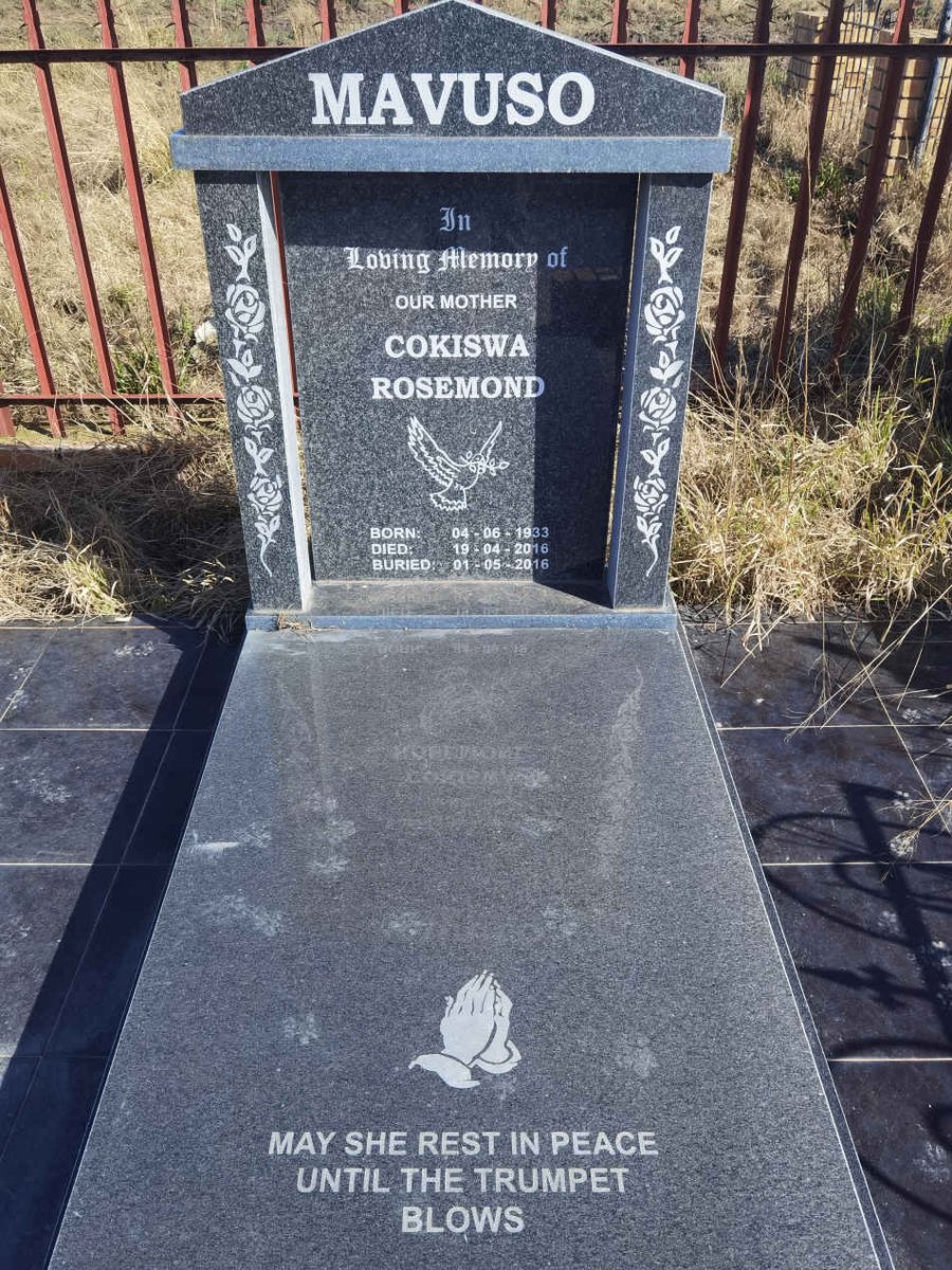 MAVUSO Cokiswa Rosemond 1933-2016