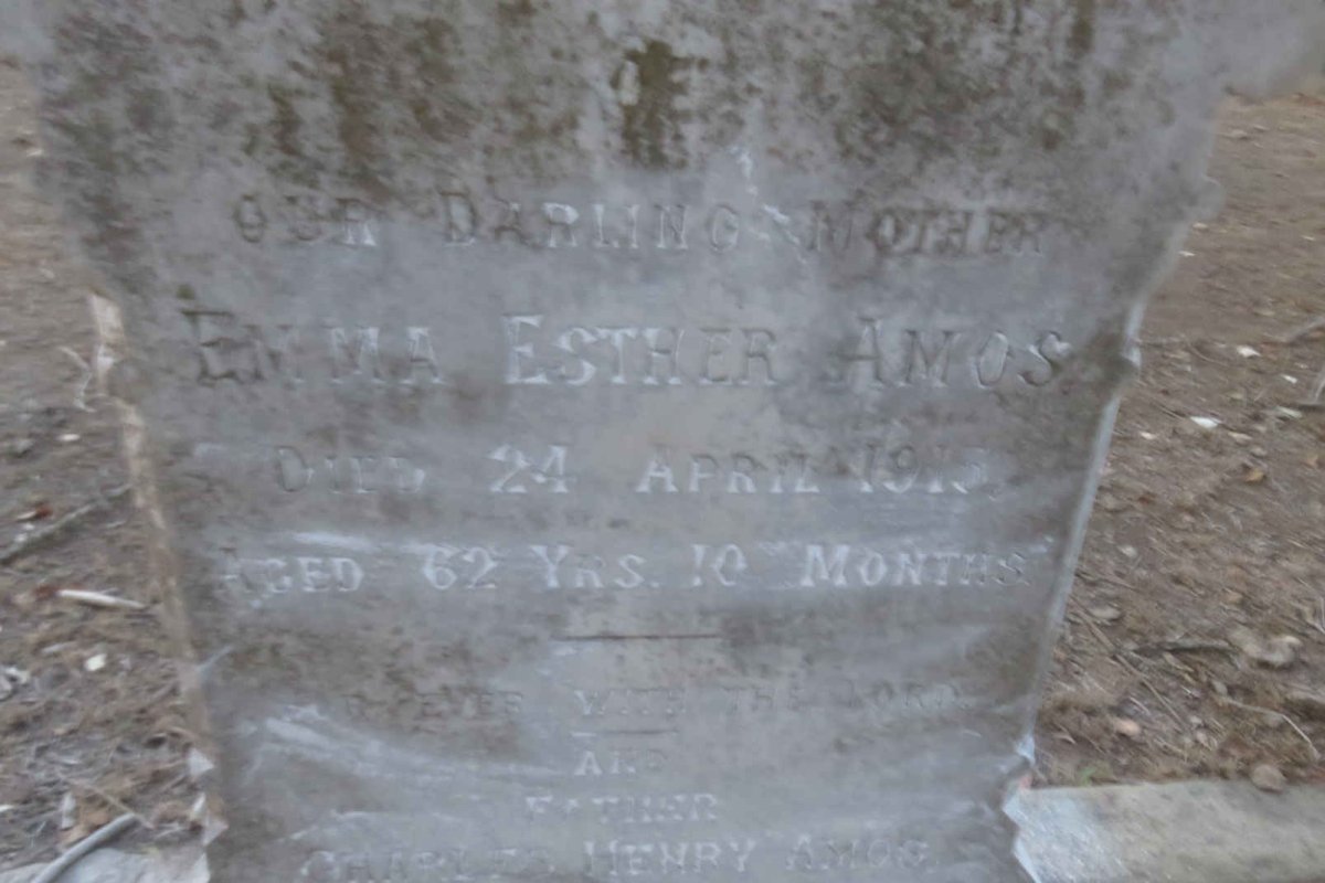AMOS Charles Henry -1920 &amp; Emma Esther -1915 