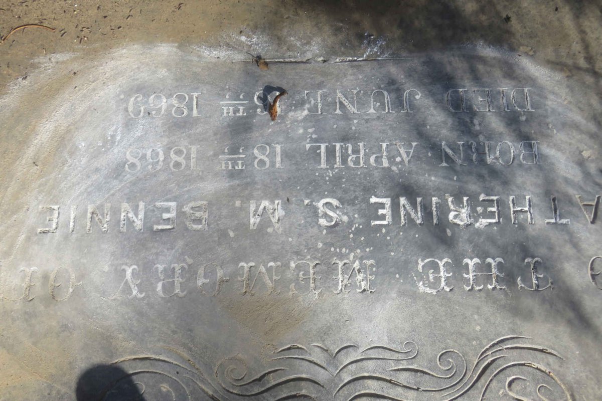BENNIE Catherine S.M. 1868-1869