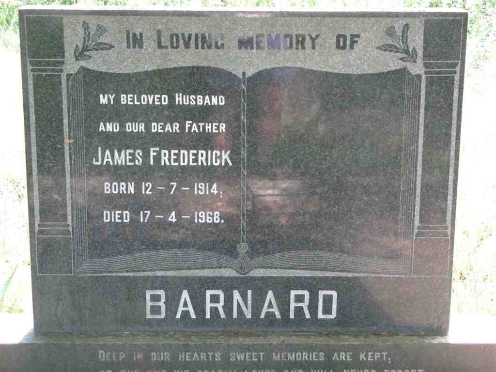 BARNARD James Frederick 1914-1968
