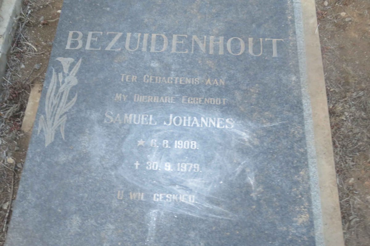 BEZUIDENHOUT Samuel Johannes 1908-1979