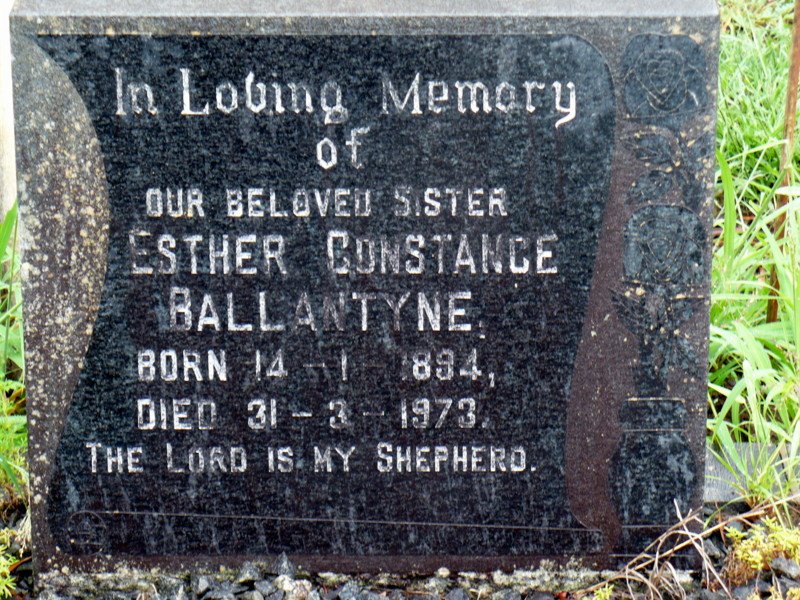 BALLANTYNE Esther Constance 1894-1973