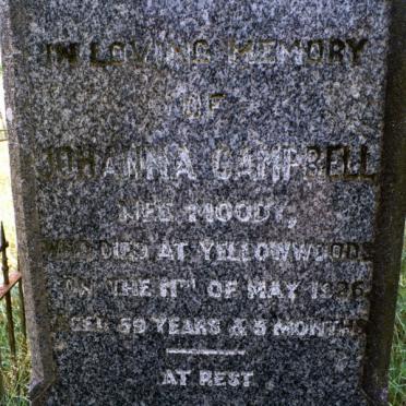 CAMPBELL Johanna nee MOODY -1926