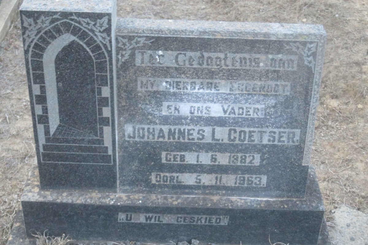 COETSER Johannes L. 1882-1963