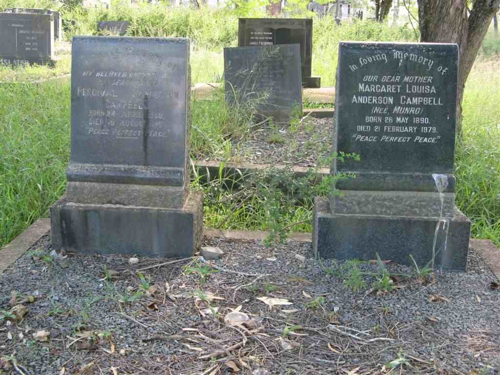 CAMPBELL Percival Sanderson 1889-1961 &amp; Margaret Louisa Anderson MUNRO 1890-1979