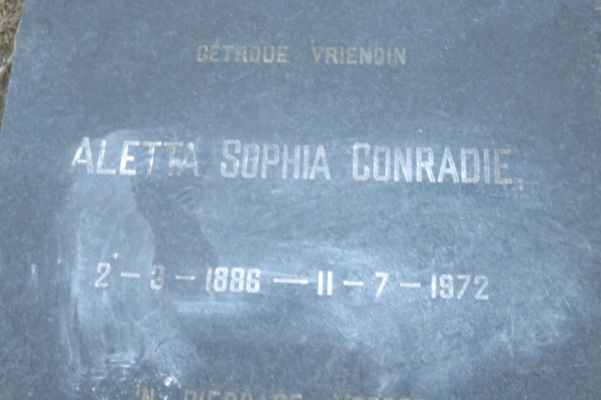 CONRADIE Aletta Sophia 1886-1972