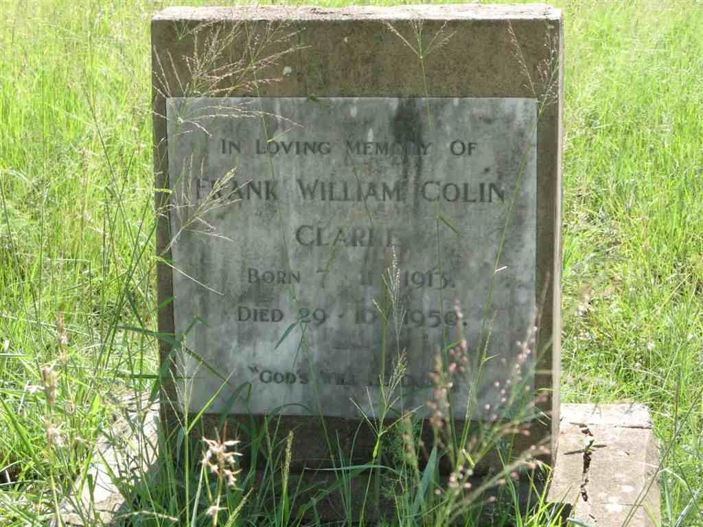 COLIN Frank William 1913-1950