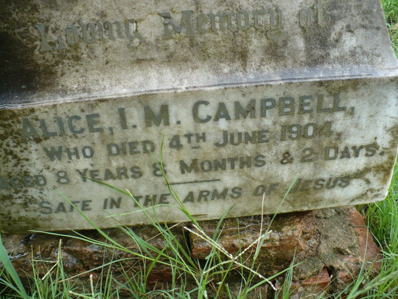 CAMPBELL Alice I.M. -1904