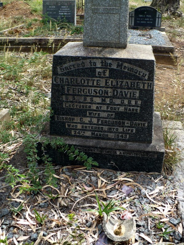 DAVIE Charlotte Elizabeth, Ferguson -1943