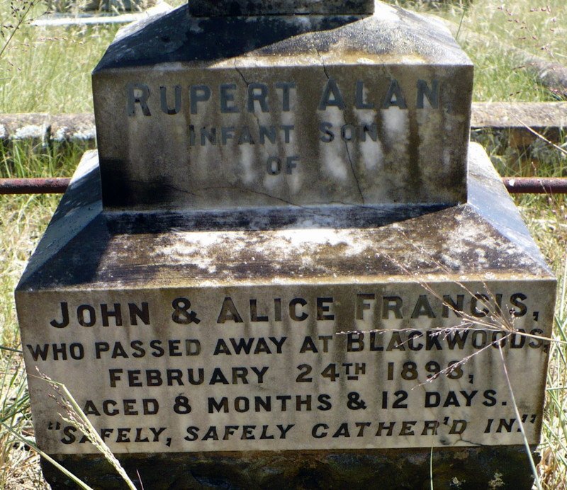 FRANCIS Rupert Alan -1898
