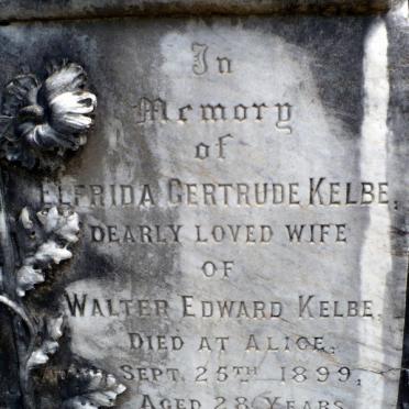 KELBE Elfrida Gertrude -1899