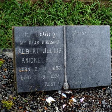 KNICKELBEIN Albert Julius 1893-1974