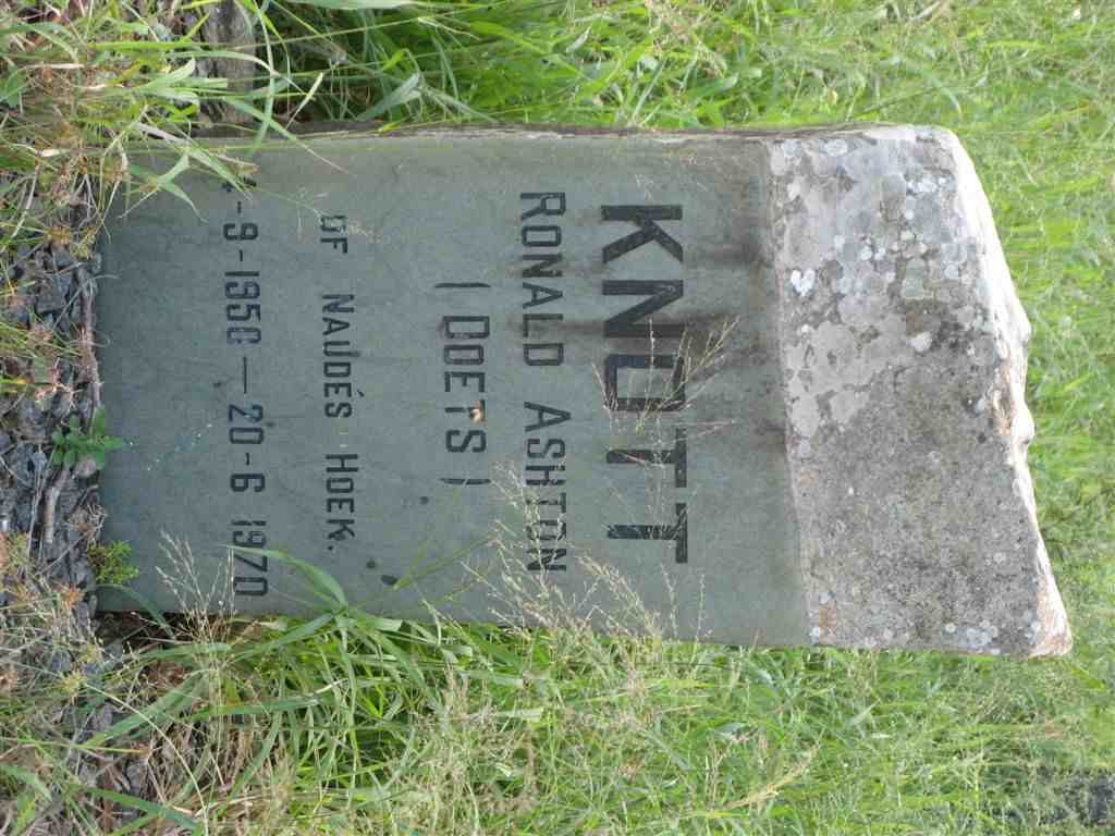 KNOTT Ronald Ashton 1950-1970