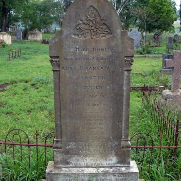 KIRSTEN Hendrik Johannes Jacobus 1843-1929 &amp; Anna Johanna Maria BEZUIDENHOUT 1852-1914