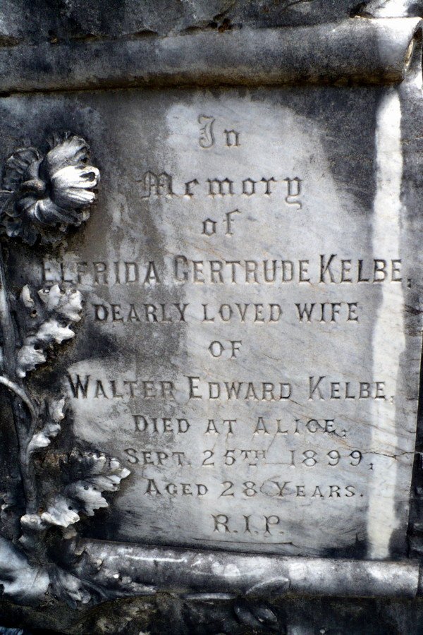 KELBE Elfrida Gertrude -1899