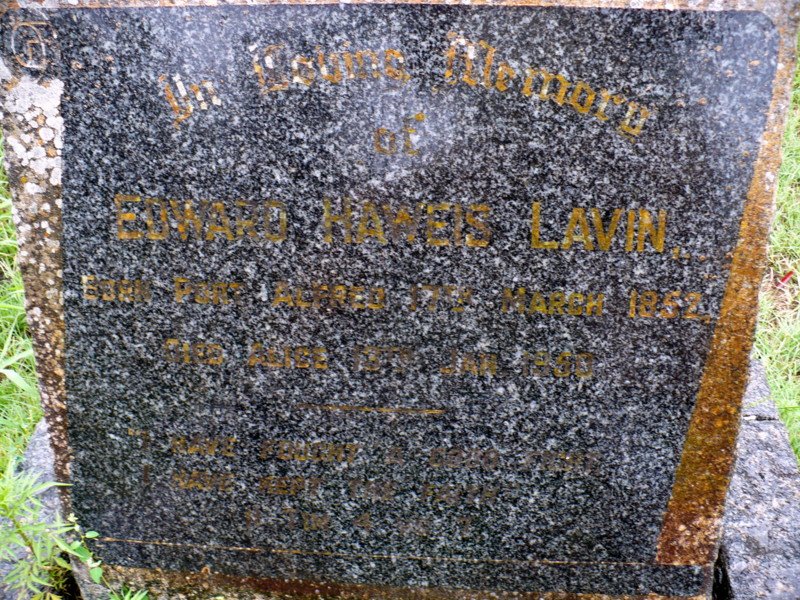 LAVIN Edward Haweis 1852-1950