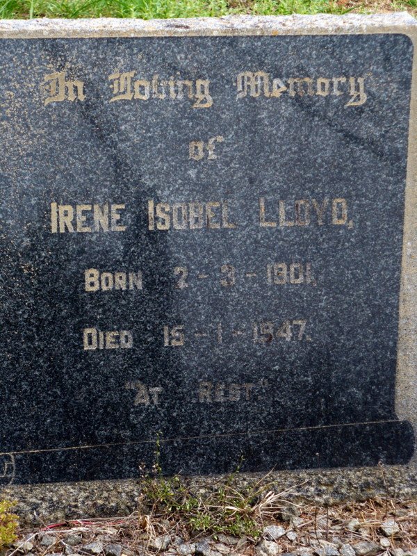 LLOYD Irene Isobel 1901-1947