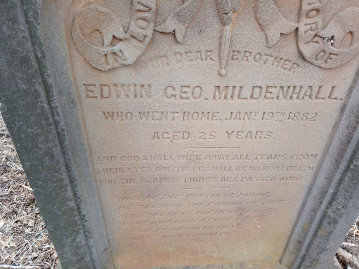 MILDENHALL Edwin Geo. -1882