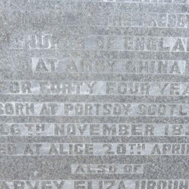 MACGREGOR William 1836-191? &amp; Harvey Eliza URQUHART 1840-1891