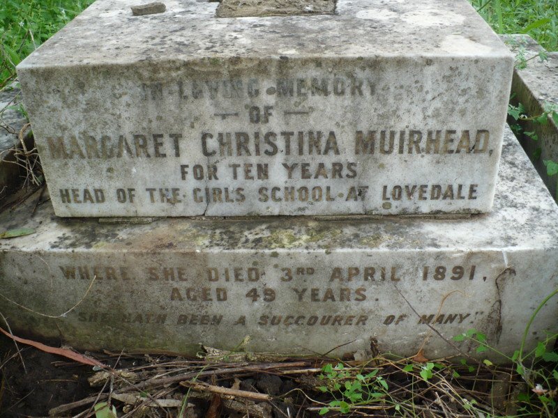 MUIRHEAD Margaret Christina -1891