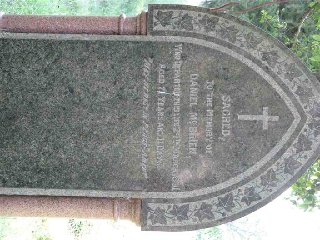 McBRIEN Daniel -1891