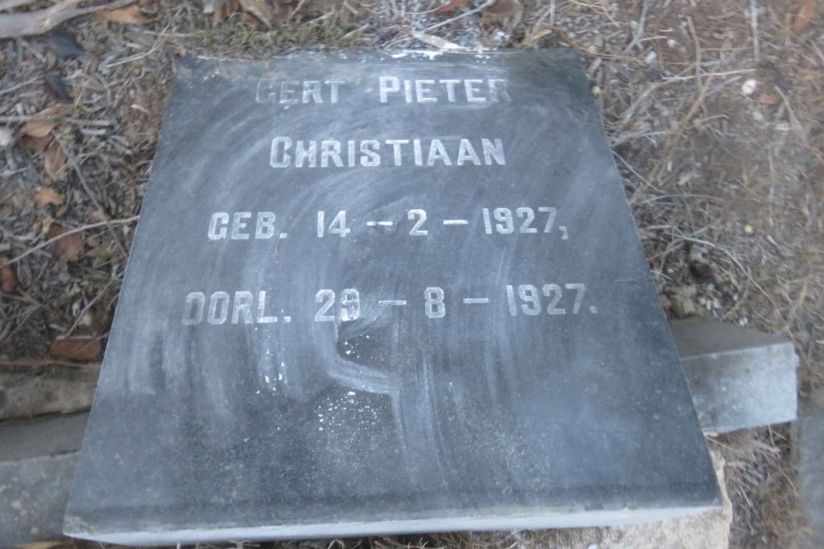 ODENDAAL Gert Pieter Christiaan 1927-1927