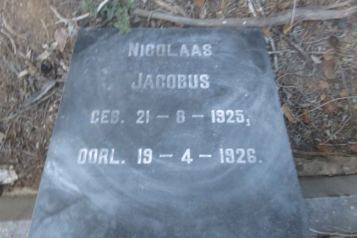 ODENDAAL Nicolaas Jacobus 1925-1926