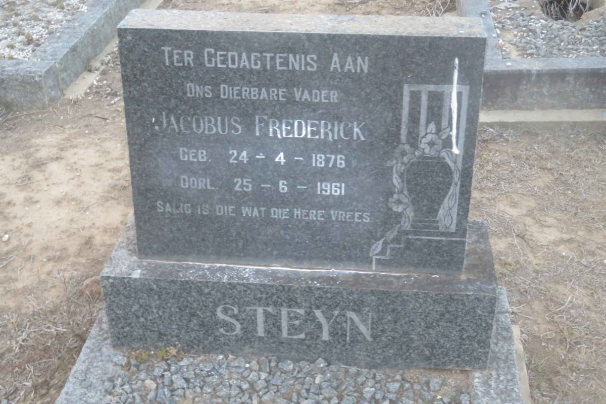 STEYN Jacobus Frederick 1876-1961
