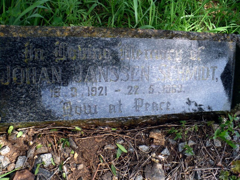 SCHMIDT Johan Janssen 1921-1969