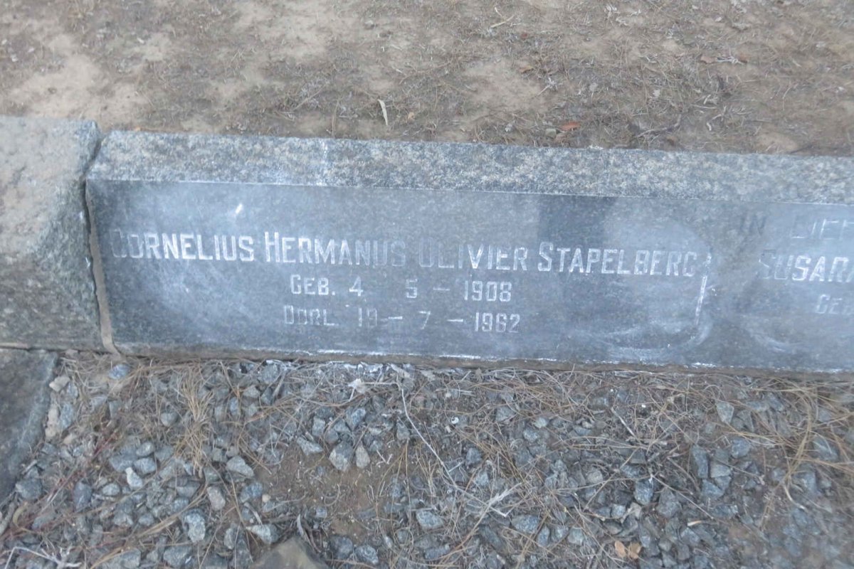 STAPELBERG Cornelius Hermanus Olivier 190?-1962