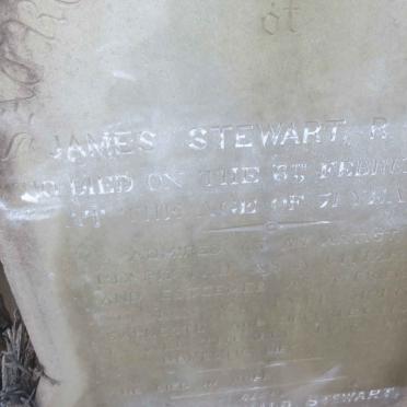 STEWART James -1863 :: STEWART Flora McDonald -1904 :: STEWART George Cullen -1896 :: STEWART Robert Ainslie 1867-1868