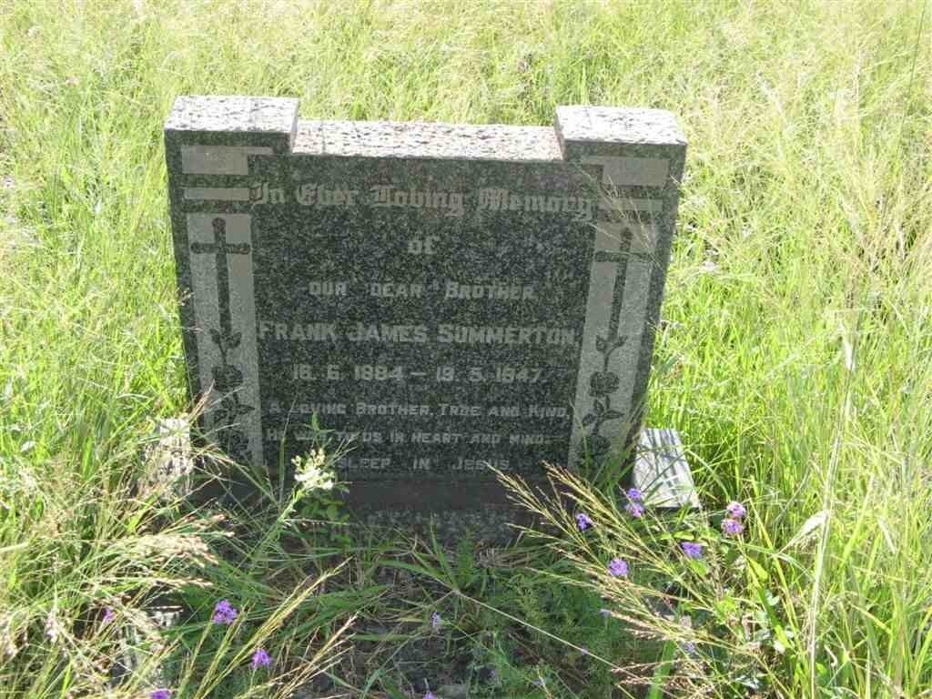 SUMMERTON Frank James 1884-1947