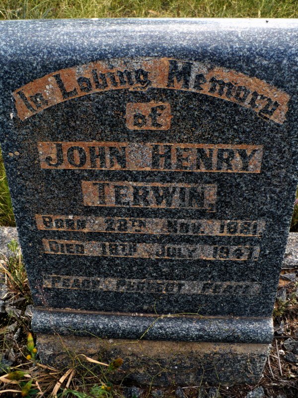 TERWIN John Henry 1881-1947