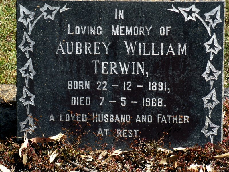 TERWIN Aubrey William 1891-1968