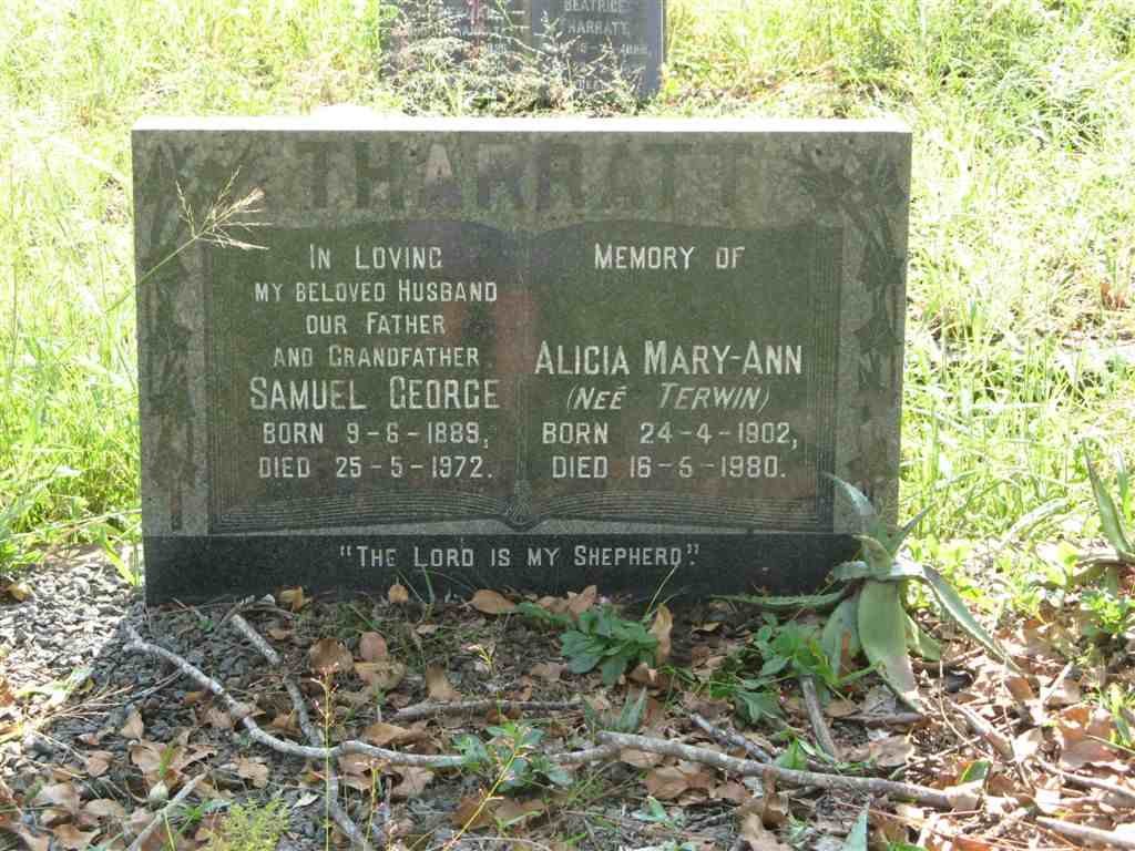 THARRATT Samuel George 1889-1972 &amp; Alicia Mary-Ann TERWIN 1902-1980
