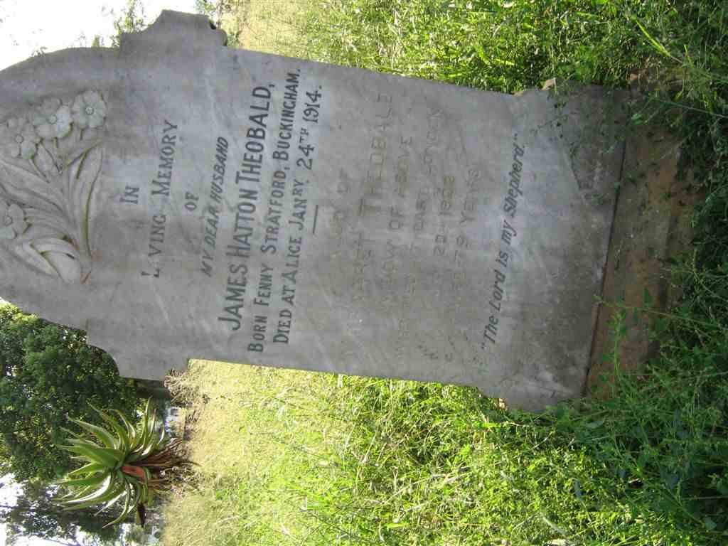 THEOBALD James Hatton -1914 &amp; Margaret 1843-1922