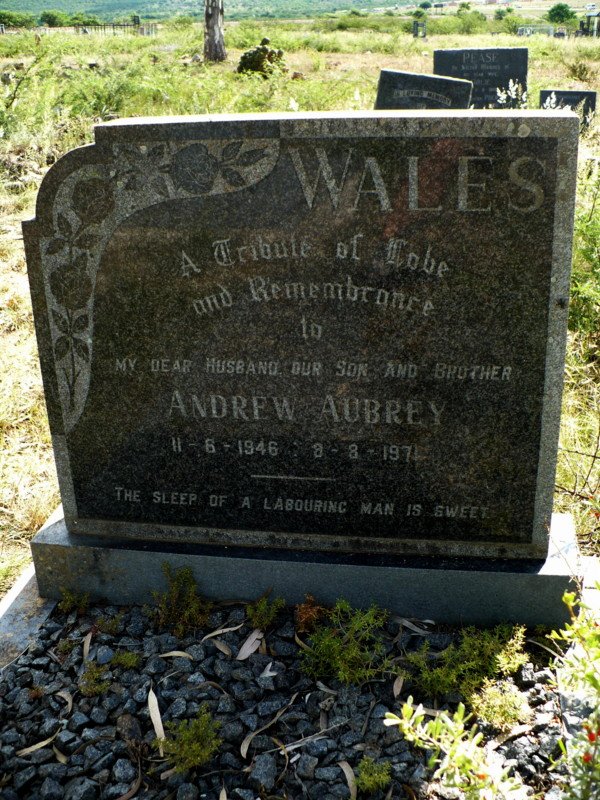 WALES Andrew Aubrey 1946-1971