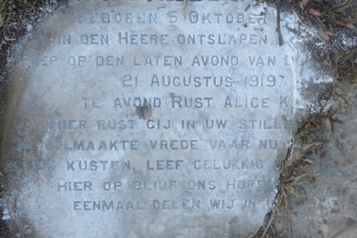 BOOYSEN Pieter Johannes -1919