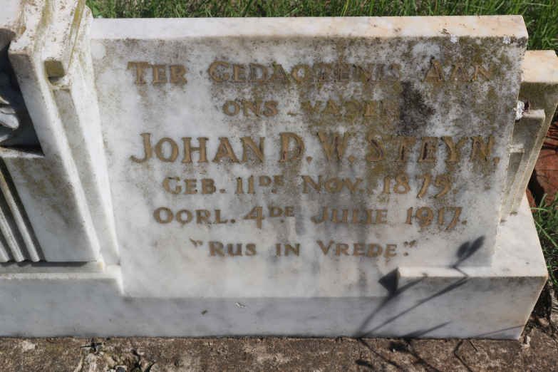STEYN Johan D.W. 1875-1917