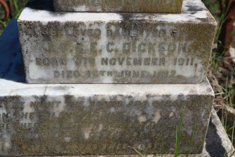 DICKSON Ethel Margaret 1911-1912