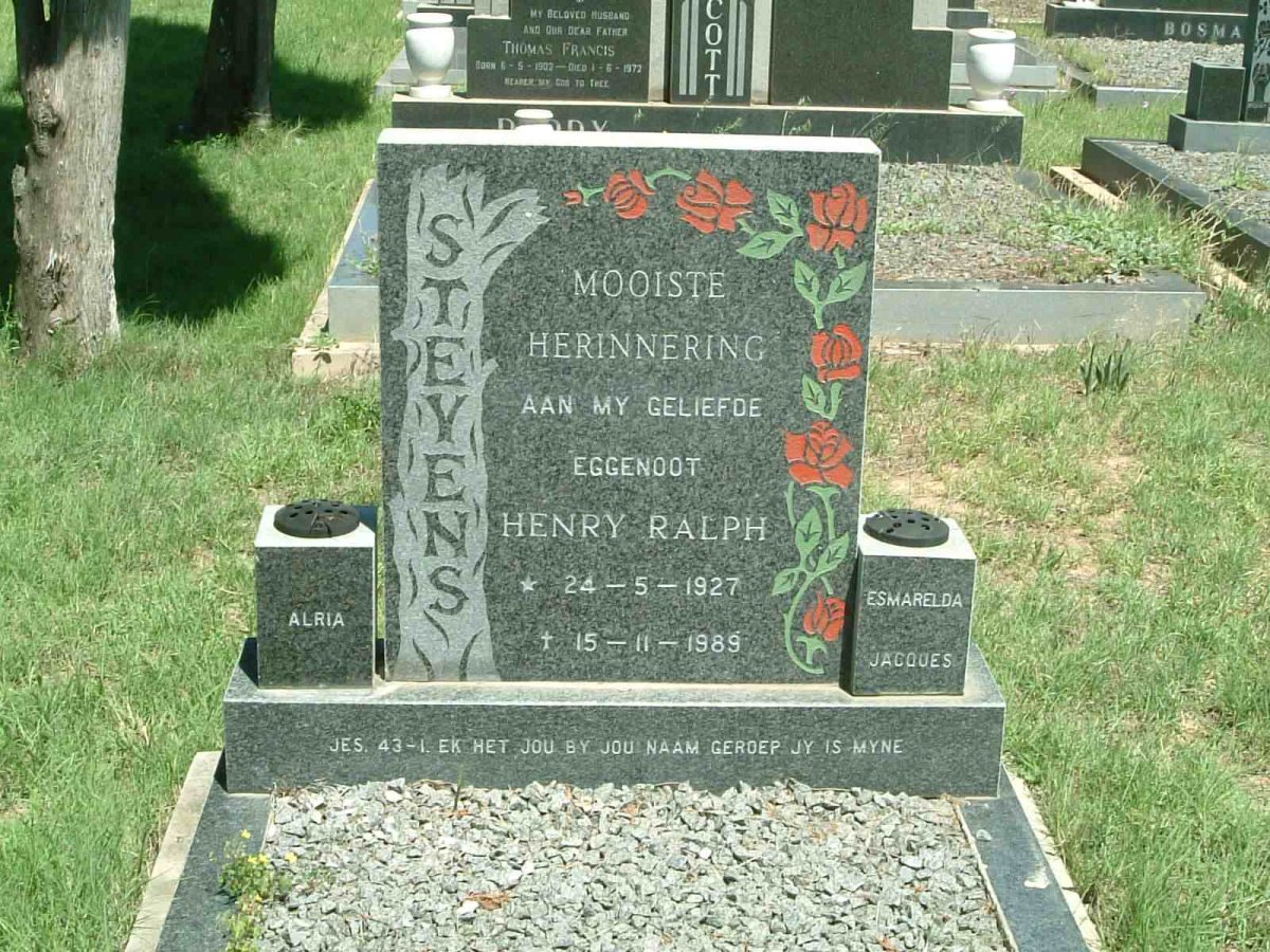 STEVENS Henry Ralph 1927-1989