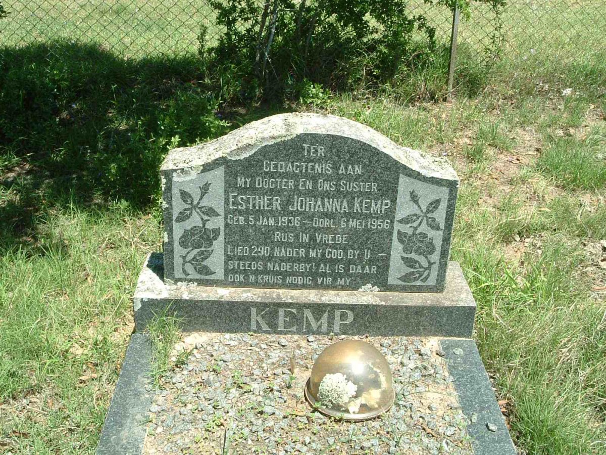 KEMP Esther Johanna 1936-1956