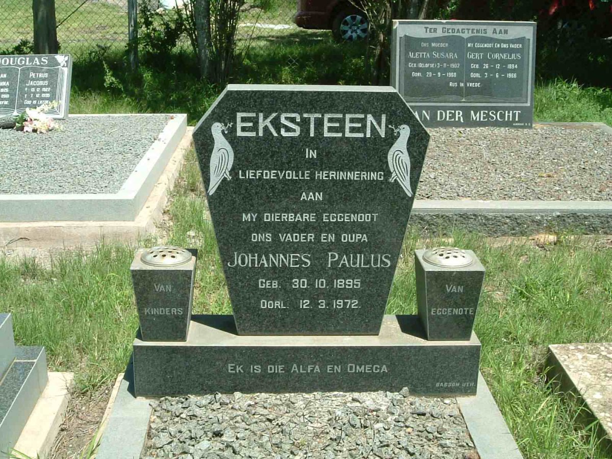EKSTEEN Johannes Paulus 1895-1972