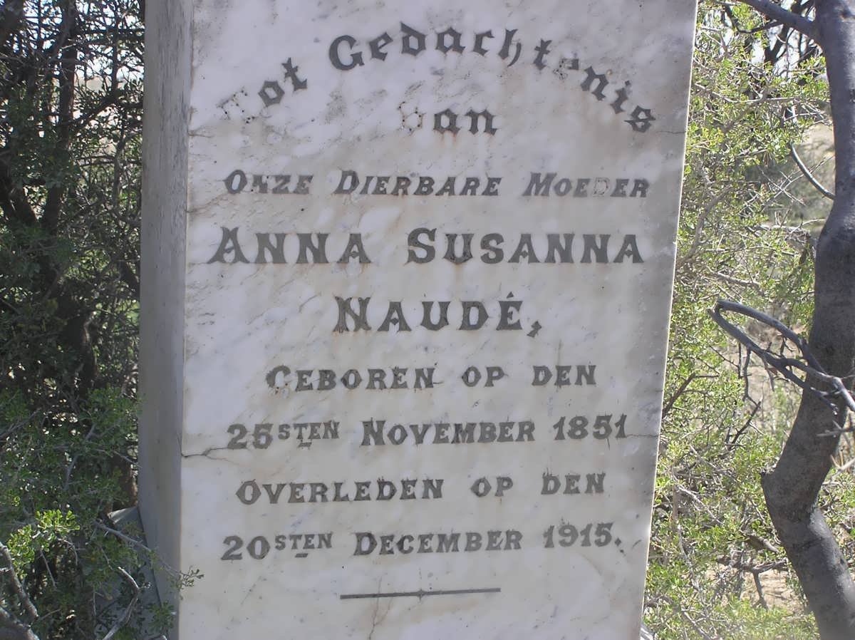 NAUDE Anna Susanna 1851-1915